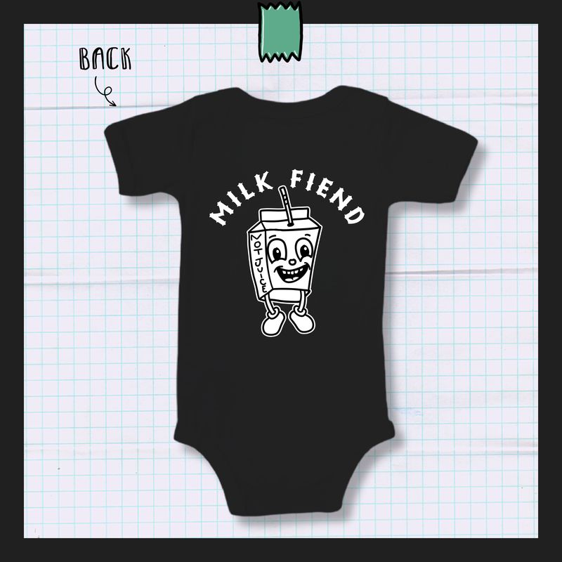 MILK FIEND | Short sleeve babygrow bodysuit | Child Unisex T-shirt