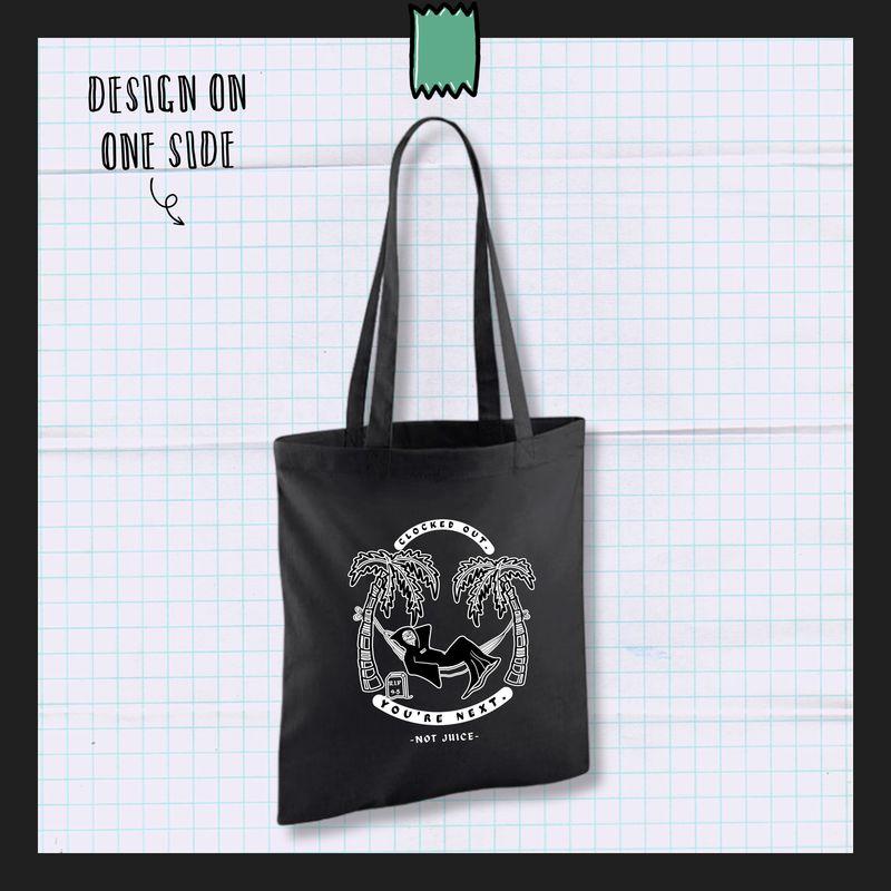 CLOCKED OUT | Tote bag