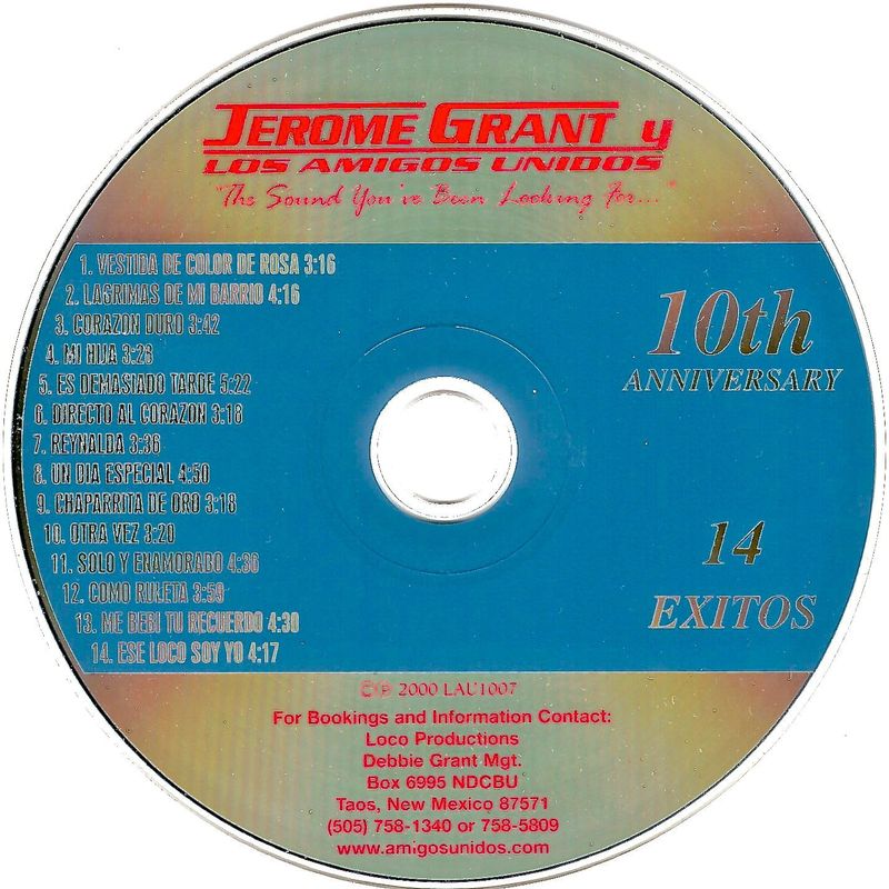 Jerome Grant y Los Amigos Unidos - 10th Anniversary, 14 Exitos
