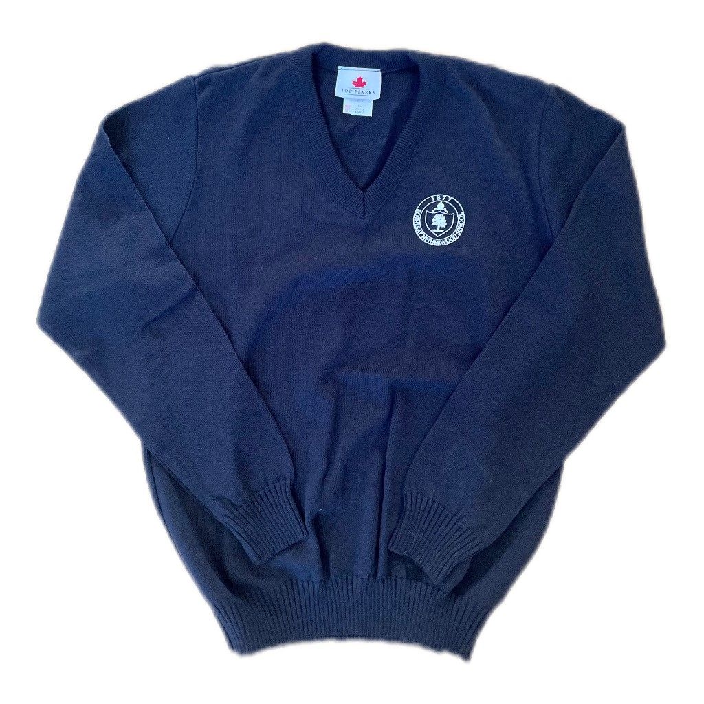 V Neck Pullover RNS Crest