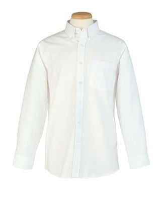 Boys White Dress Shirt - LS