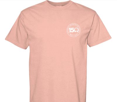 150th Logo Adult Tee - Peachy