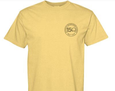 150th Logo Adult Tee - Butter