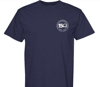 150th Logo Adult Tee - Navy