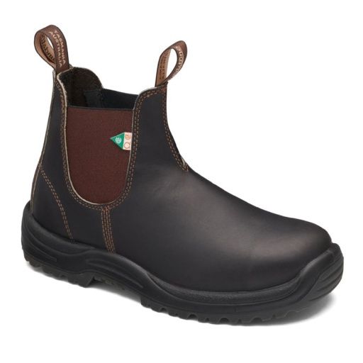 BLUNDSTONE WORK &amp; SAFETY STOUT BROWN, Size: 030, Colour: STOUT BROWN, Season: CORE