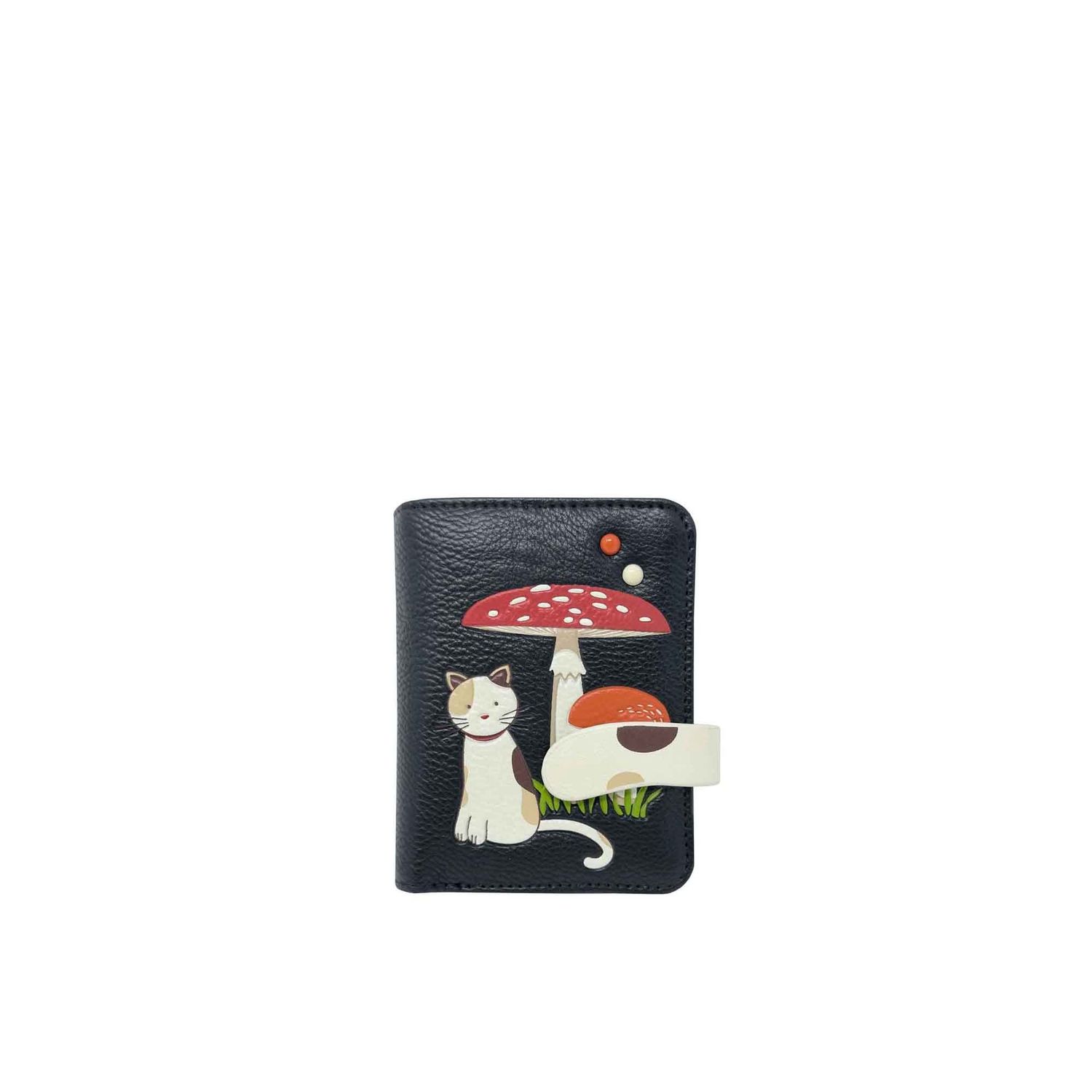 Espe-Small wallet-Mushroom, Colour: Black