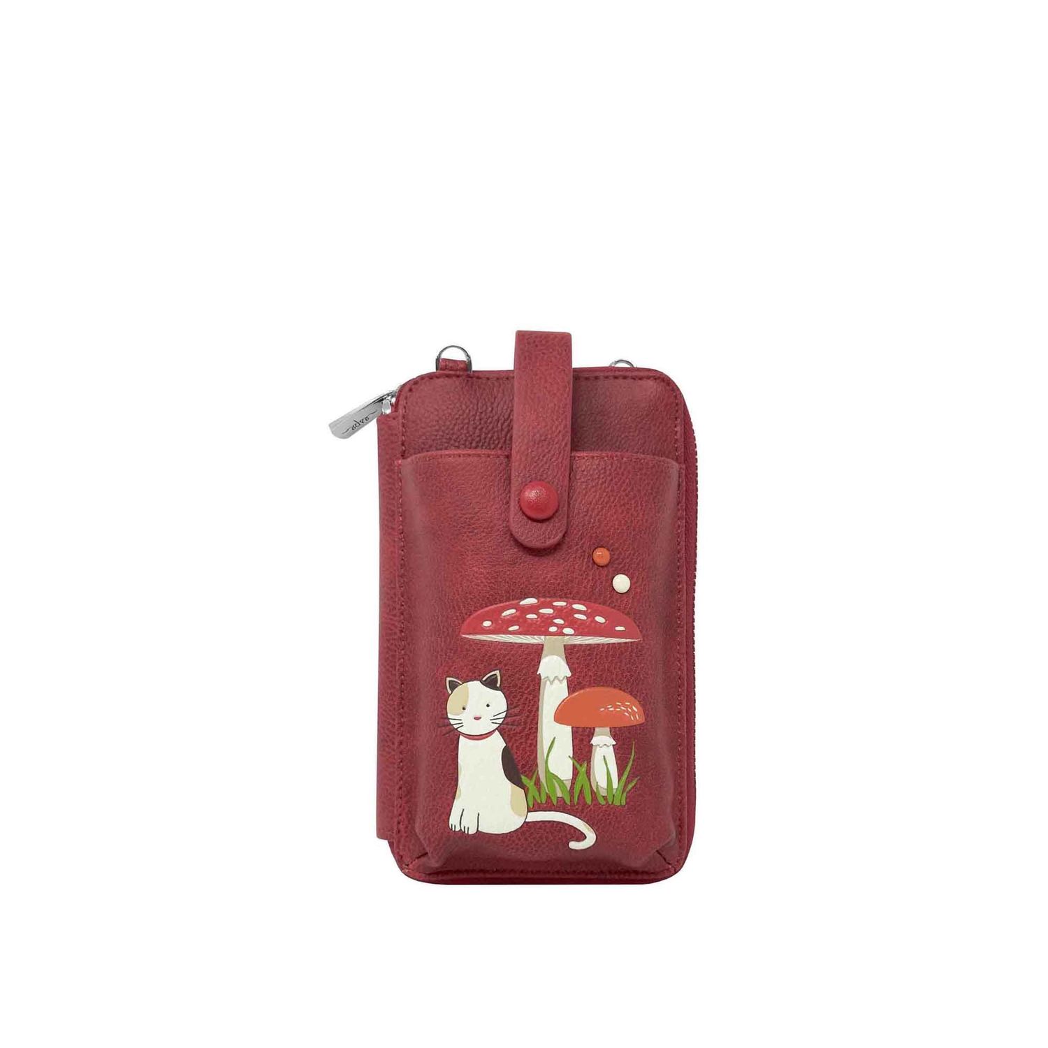 Purse-smartphone-mushroom, Colour: Red