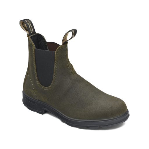 BLUNDSTONE ORIGINALS DARK OLIVE WAXED SUEDE, Colour: DARK OLIVE WAXED SUEDE, Season: CORE, Size: 040
