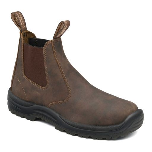 BLUNDSTONE NON-SAFETY WORK BOOT RUSTIC BROWN, Colour: RUSTIC BROWN, Season: CORE, Size: 040