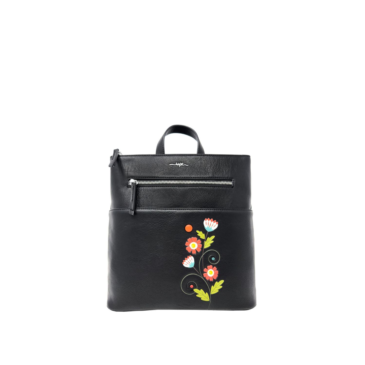 Espe-Purse-Flora, Colour: Black