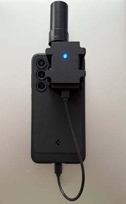 Zestaw pomiarowy RTK GNSS E1 z uchwytem do smartfona