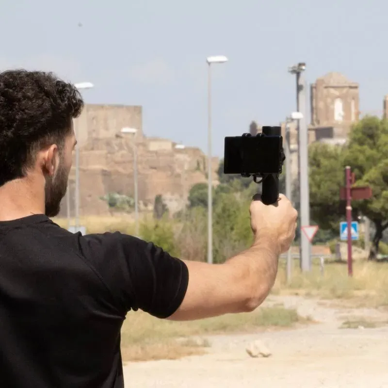 Ręczny zestaw pomiarowy "InfoDziałka RTK" z opcją montażu na tyczce geodezyjnej