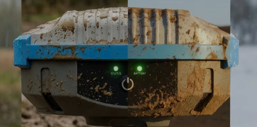 Geodezyjny zestaw pomiarowy "geoGPS RTK" z ZED-X20P z kompensacją nachylenia (IMU)