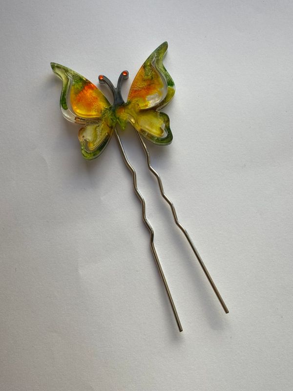 Horquilla mariposa multicolor