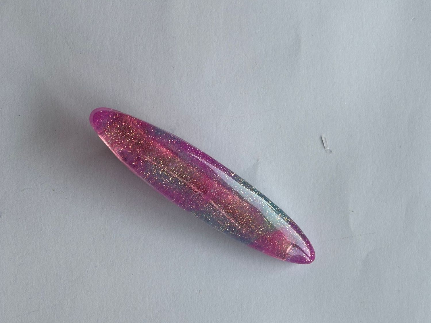 Clip pelo rosa y plata