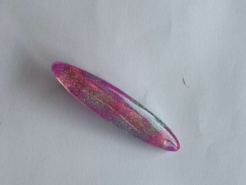 Clip pelo rosa y plata