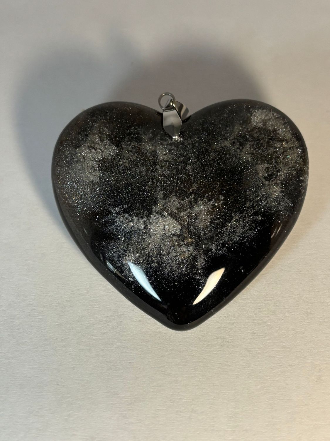 Colgante corazón negro