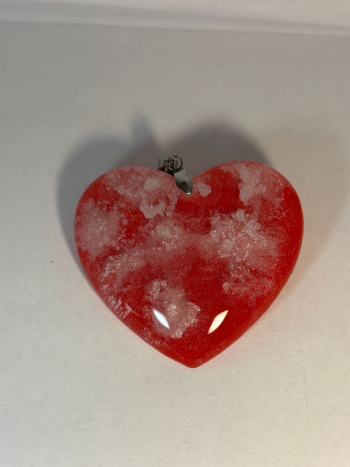Colgante corazón rojo