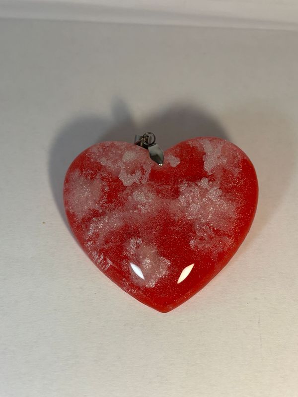Colgante corazón rojo