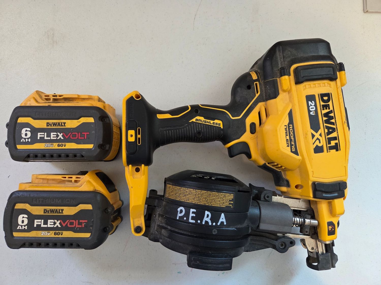 Dewalt Battery Operated Coil Nailer (Roofing Gun)