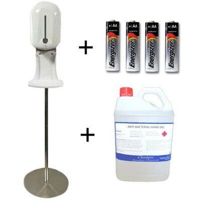 TOUCH-FREE AUTOMATIC HAND SANITISING STATION STARTER PACK TOUCH-FREE AUTOMATIC HAND SANITISING STATION STARTER PACK