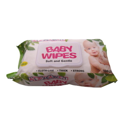 ALPHABET BABY WIPE REFILLS 9 X 100 PACK