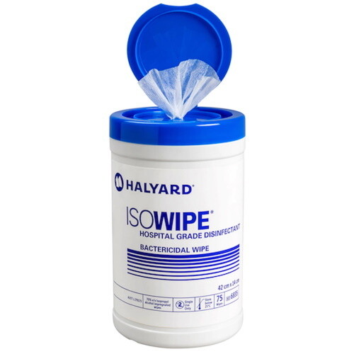 HALYRAD ISOWIPE BACTERICIDAL 75 WIPES