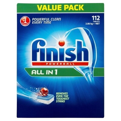 FINISH POWERBALL DISHWASHING TABLETS - 112 TABLETS