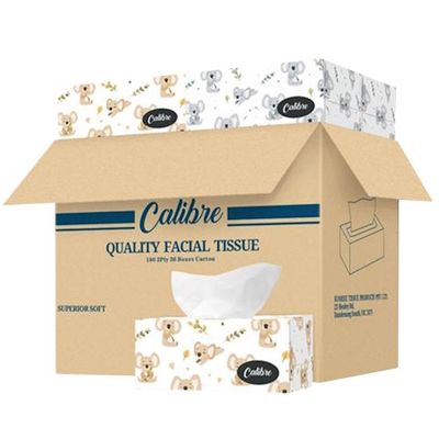 CALIBRE FACIAL TISSUES 2 PLY 180 SHEETS CTN 36 BOXES