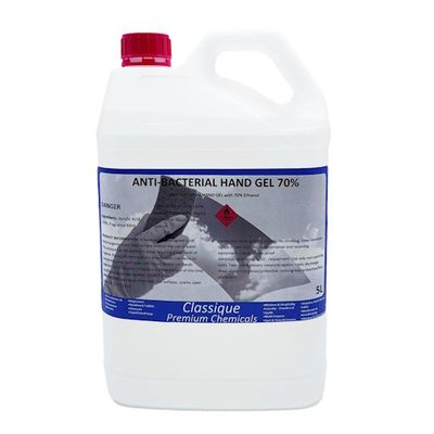ANTIBACTERIAL HAND SANITISER GEL 70% AUSTRALIAN MADE 500ml / 1L / 5L