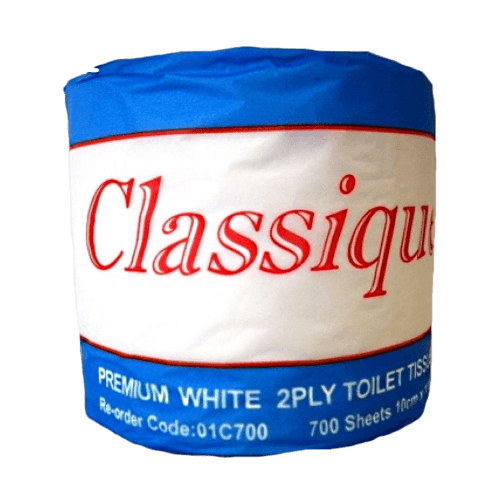 CLASSIQUE PREMIUM TOILET ROLLS 2 PLY 700 SHEETS CTN 48