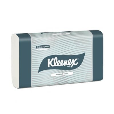 KLEENEX 4440 WHITE COMPACT HAND TOWEL 29.5CM X 19CM 90 SHEETS CTN 24
