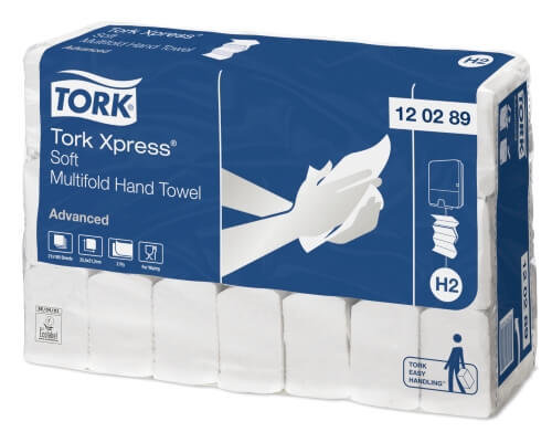 TORK 120289 ADVANCED INTERFOLD HAND TOWEL 25.5CM X 21CM 180 SHEETS CTN 21