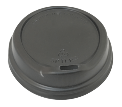 SIPPA LID BLACK, TO SUIT 227ml (8oz) CUPS