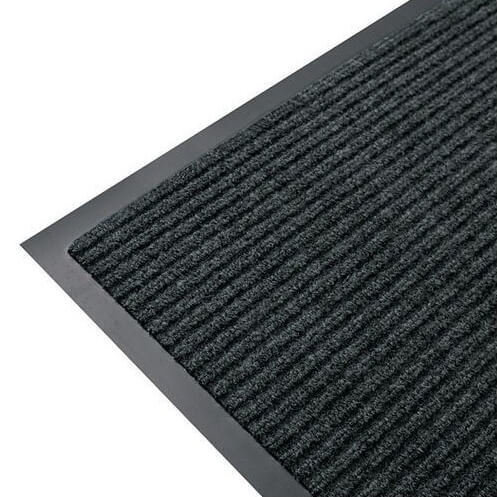 RIBBED ENTRANCE MAT 150CM X 90CM PEPPER