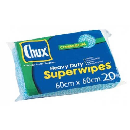 CHUX 9887 HEAVY DUTY SUPERWIPES BLUE 60CM X 60CM
