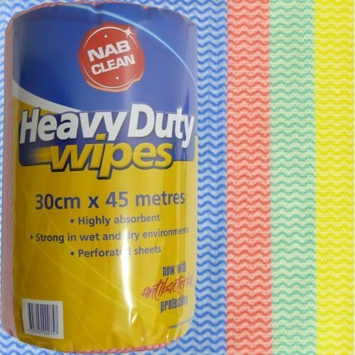 HEAVY DUTY WIPES BLUE 30CM X 45M ROLL
