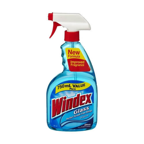 WINDEX MIRROR & GLASS CLEANER 750ML TRIGGER