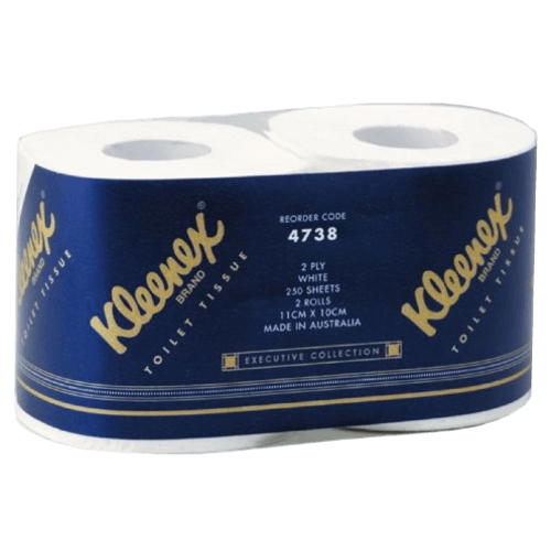 KLEENEX 4738 EXECUTIVE TOILET TISSUE TWIN PACK 250 SHEETS CTN 24