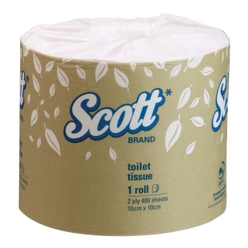 SCOTT 5741 TOILET TISSUE 2 PLY 400 SHEETS CTN 48