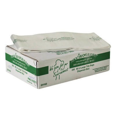 ENVIROGREEN BIN LINER 80 LITRE CLEAR CTN 250