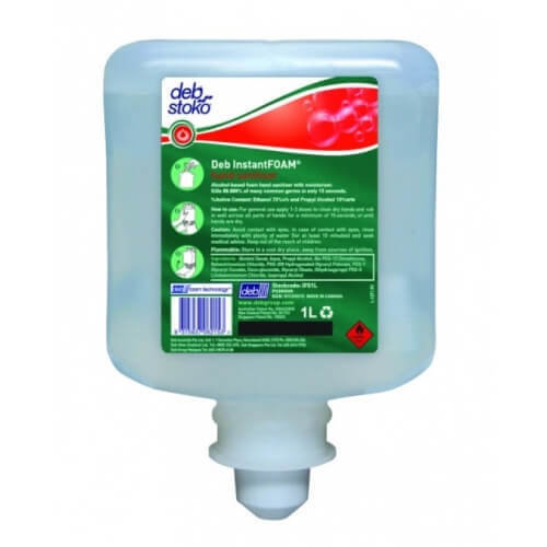 DEB INSTANTFOAM HAND SANITISER 1L CARTRIDGE