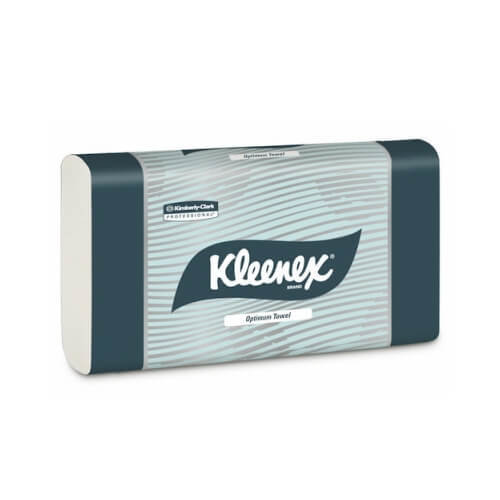 KLEENEX 4456 OPTIMUM WHITE ULTRASLIM HAND TOWEL 24CM X 30.5CM 120 SHEETS CTN 20 KLEENEX 4456 OPTIMUM WHITE ULTRASLIM HAND TOWEL 24CM X 30.5CM 120 SHEETS CTN 20