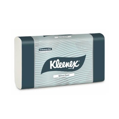 KLEENEX 4456 OPTIMUM WHITE ULTRASLIM HAND TOWEL 24CM X 30.5CM 120 SHEETS CTN 20