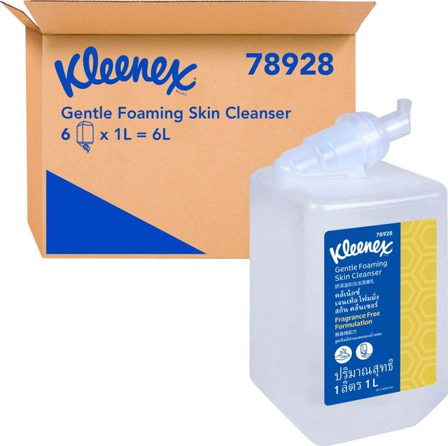 KLEENEX gentle foaming skin cleanser 1lt (6 /ctn.)