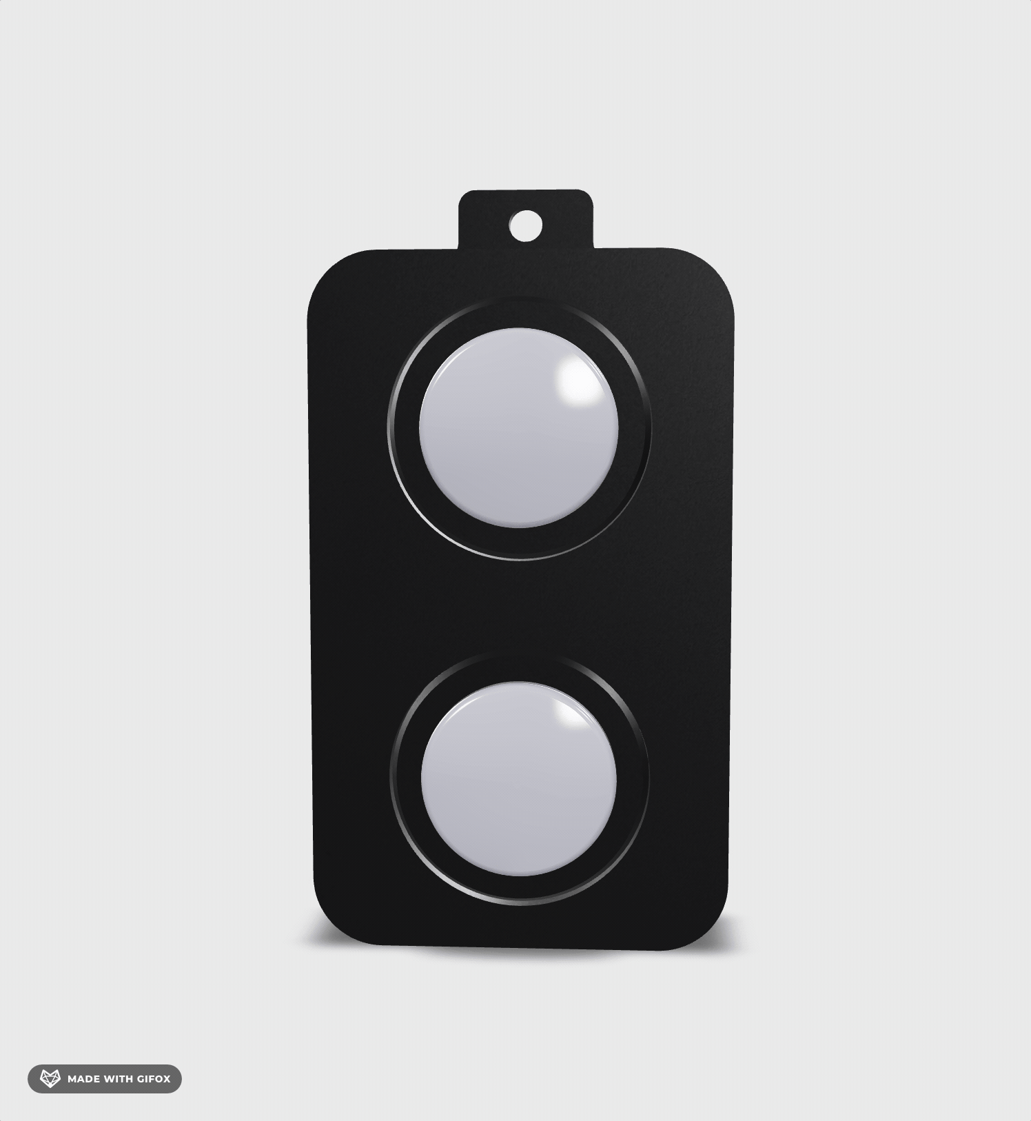 Dual Amazon Alexa Echo Button Enclosure – Smart Switch Housing (Black/White)