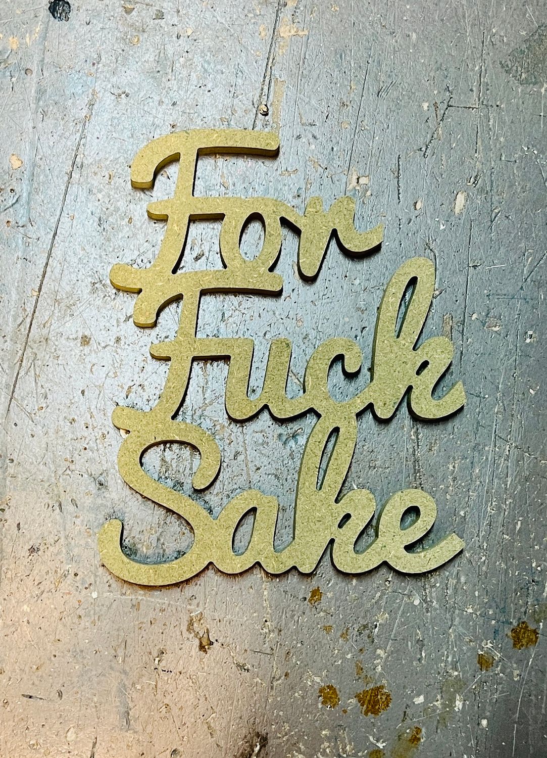 FFS sign - MR MDF