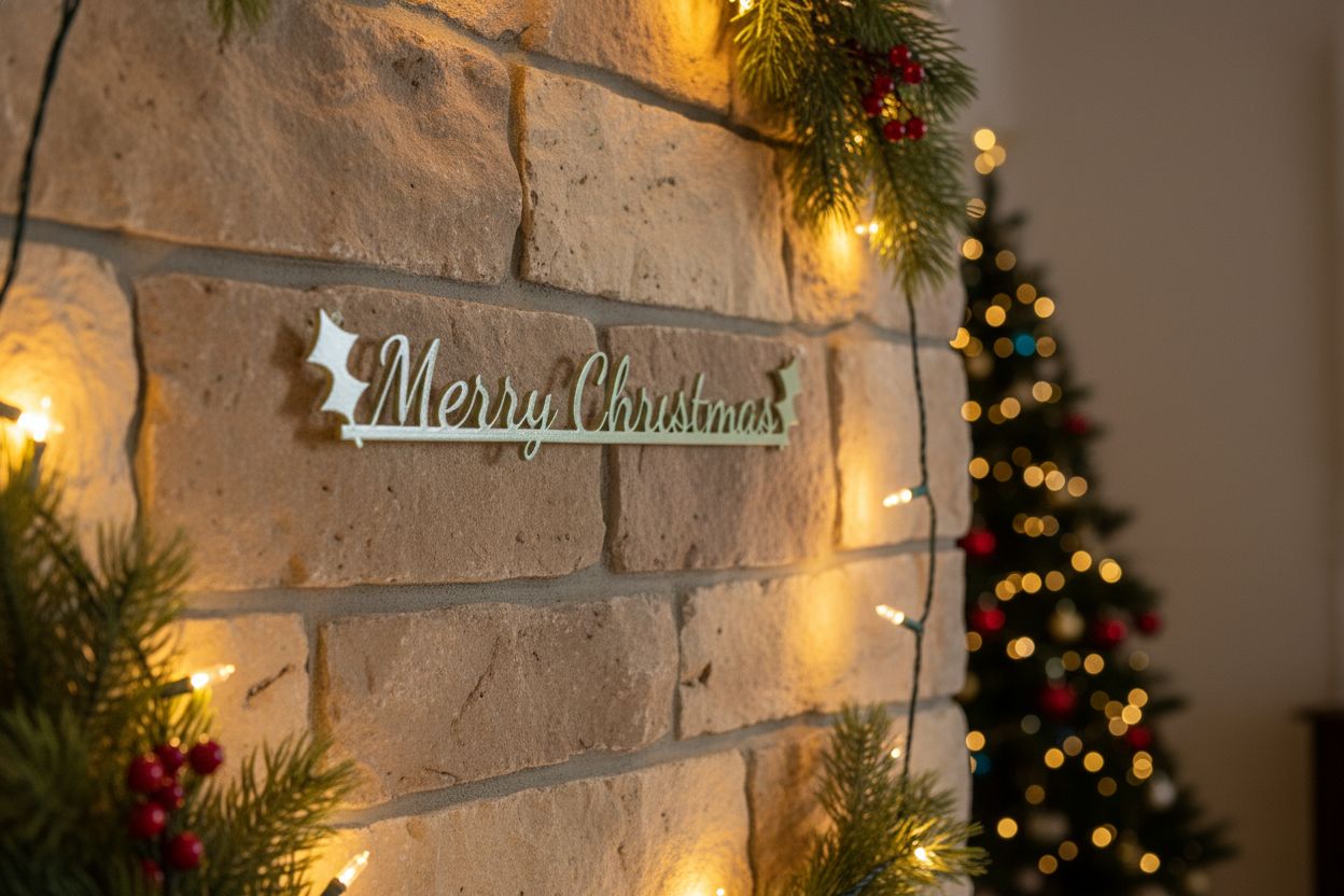✨ Merry Christmas – 6mm CNC-Cut MDF Sign ✨