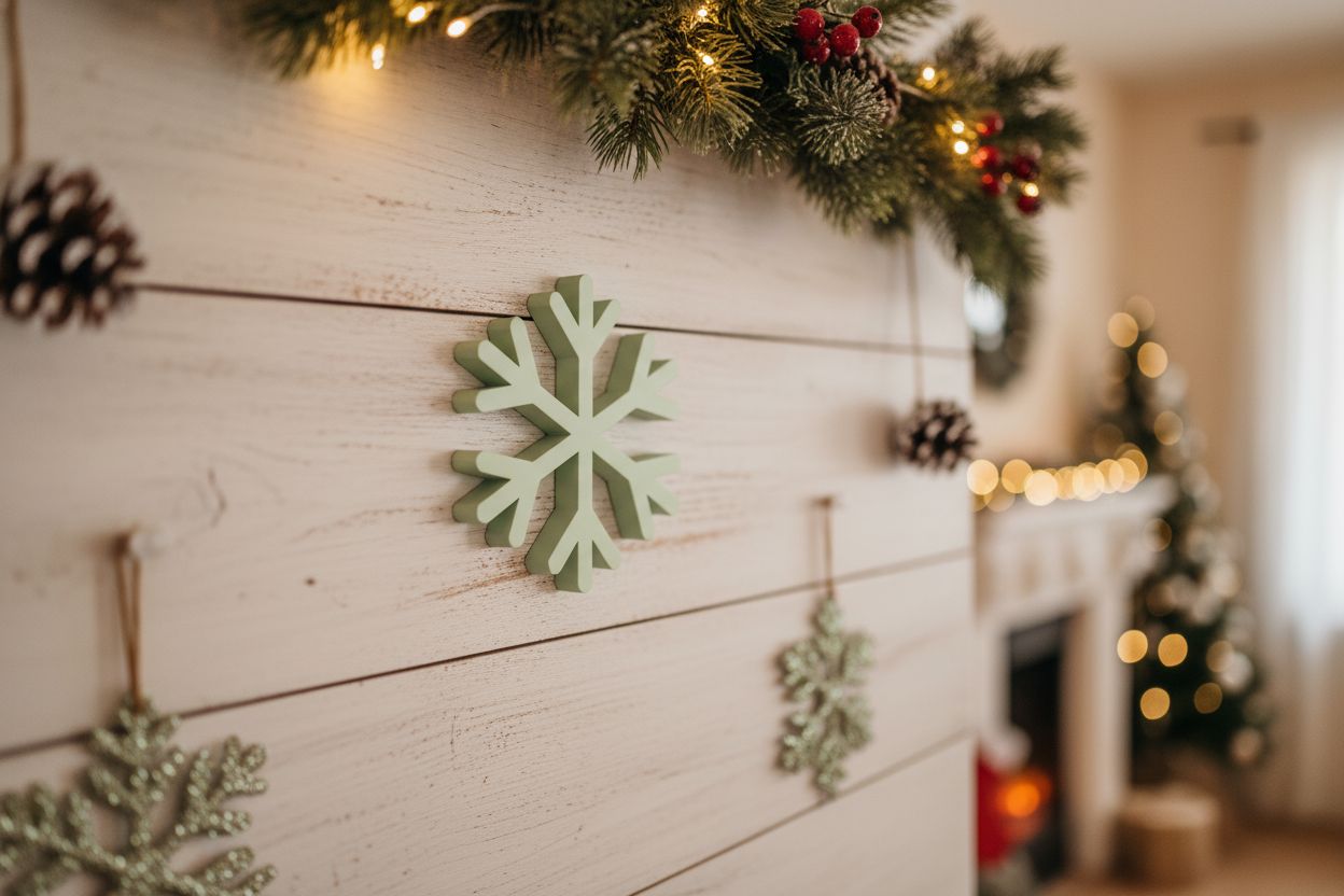 ❄️ 18mm MR MDF Snowflake – Premium CNC-Cut Winter Decor ❄️