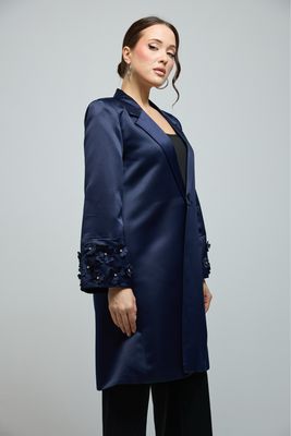 Navy Flower Jacket